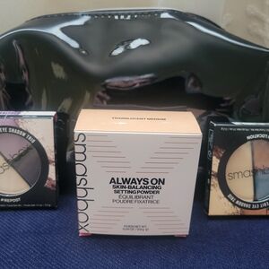 Smashbox Repost, On Always Shadow, On Skin-Balancing Setting Powder Medium & Bag
